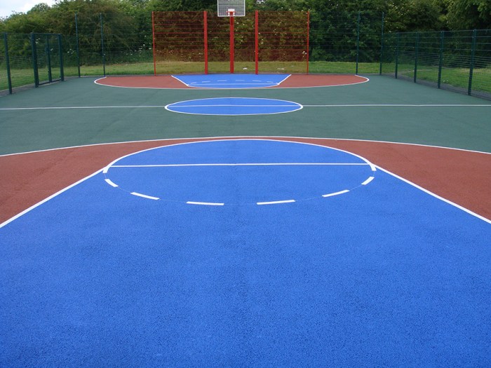 Arena basket lantai parket