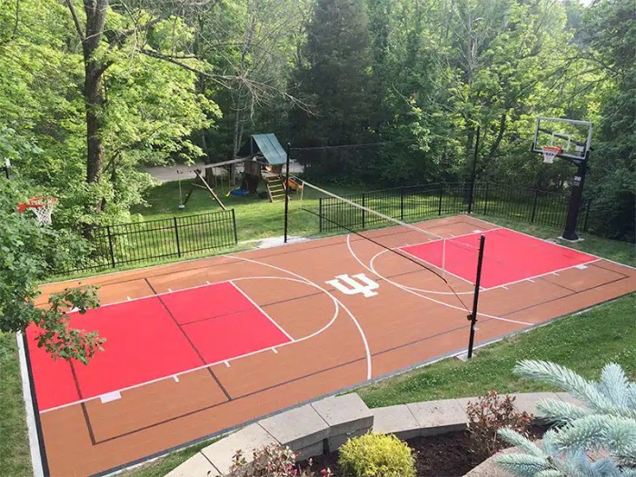 Basketball Court Installation | Sport Court of Pittsburgh Pemasangan lantai basket outdoor