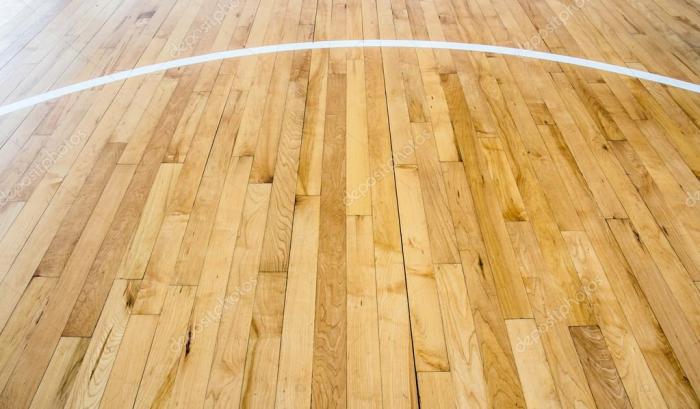 Wooden floor basketball court — Stock Photo © torsak #90107206