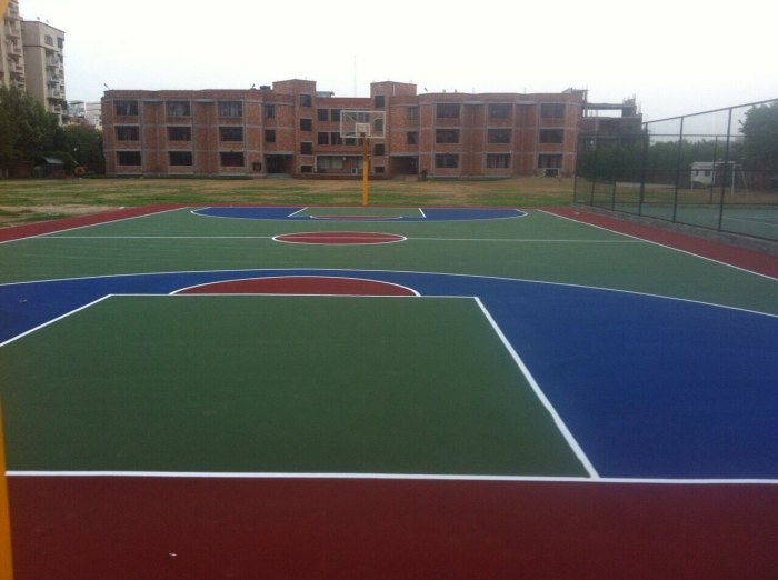 Acrylic Basketball Court Synthetic Flooring, Rs 45 /square feet Thermo ...