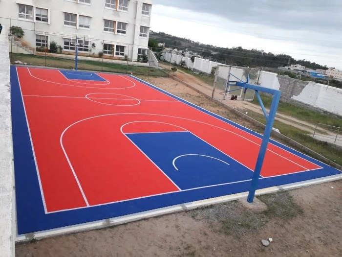 Outdoor Synthetic Basketball Court Flooring, 2-3 MM at Rs 50/sq ft in ... Lantai lapangan basket outdoor murah