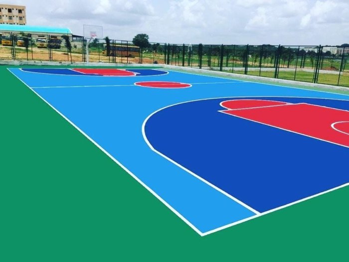 High Quality Acrylic Basketball Court Flooring - Sport Court and ...